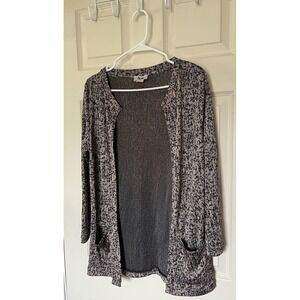 Acne Studios Sally Jacquard Cardigan Sweater Top Stretch Open Front Womens S